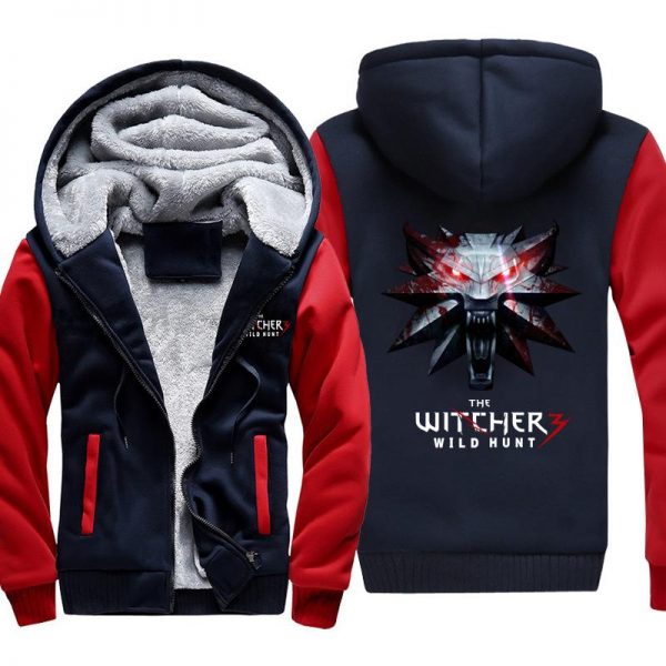 The Witcher 3: Wild Hunt Jackets - Solid Color Wolf Head Super Cool Fleece Jacket