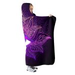 Third Eye Hooded Blanket - Open Eyes Purple Blanket