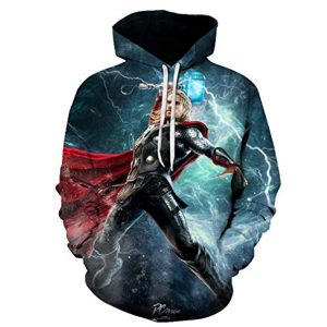 Thor Hoodies - 3D Print Long Sleeve Pullover Hooded Sweatshirt