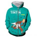 Tintin 3D Printed Pullovers Sweatshirts Hoodies