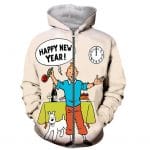 Tintin 3D Printed Sweatshirts Pullovers Hoodies