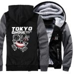 Tokyo Ghoul Jackets - Solid Color Tokyo Ghoul Anime Series Kaneki Ken Sign Fleece Jacket