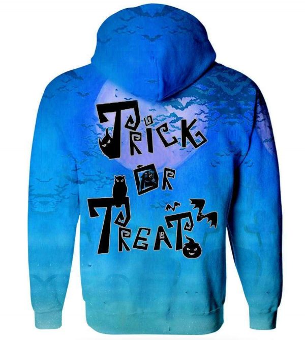 Trick or Treat Carolina Panthers Hoodies - Pullover Blue Hoodie