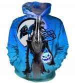 Trick or Treat Carolina Panthers Hoodies - Pullover Blue Hoodie