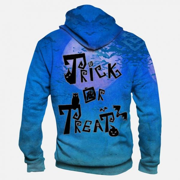 Trick or Treat Carolina Panthers Hoodies - Pullover Blue Hoodie
