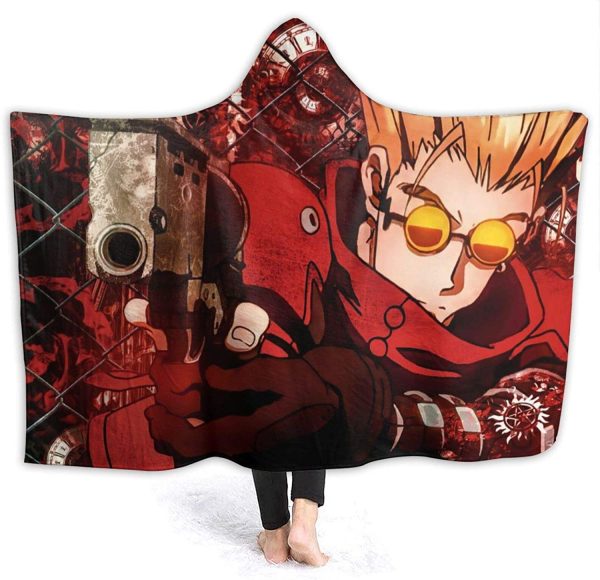 Trigun Flannel Hooded Blanket