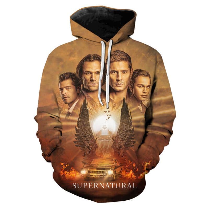 TV Series Supernatural Hoodies - 3D Printed Hooded Sweatshirts