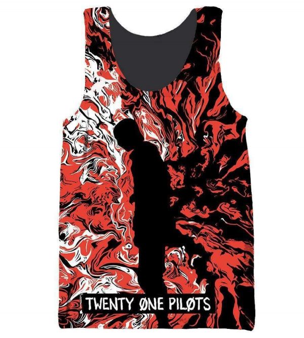 Twenty One Pilots Hoodies - Pullover Red Hoodie