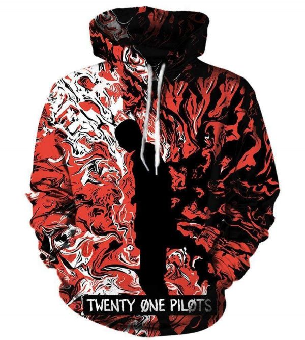 Twenty One Pilots Hoodies - Pullover Red Hoodie