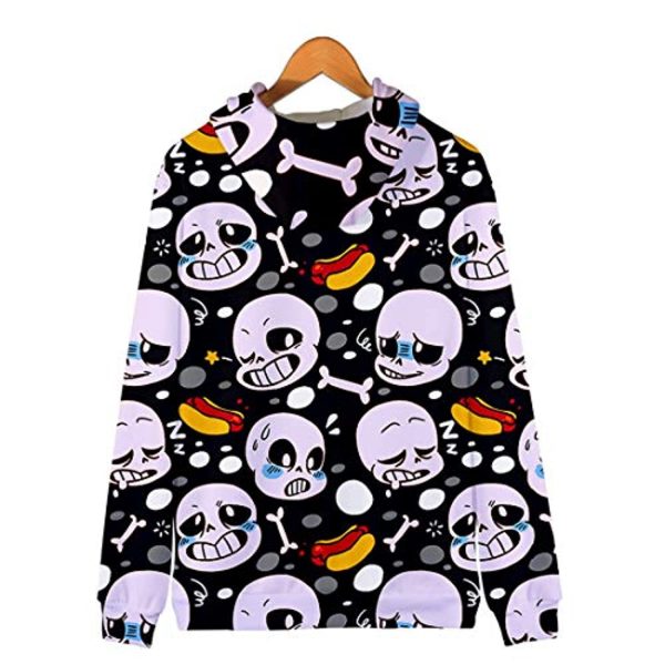 Undertale Jacket - Sans Black 3D Print Zip Up Jacket