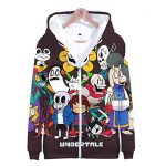 Undertale Jacket - Undertale Character Colorful 3D Full Print Zip Up Jacket