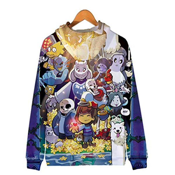 Undertale Jacket - Undertale Character Colorful 3D Full Print Zip Up Jacket