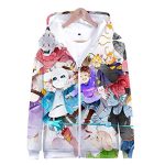 Undertale Jacket - Undertale Colorful 3D Full Print Zip Up Jacket
