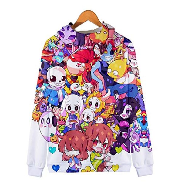Undertale Jacket - Undertale Colorful 3D Full Print Zip Up Jacket
