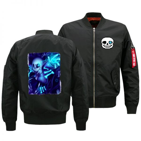 Undertale Jackets - Solid Color Undertale Game Icon Flight Suit Fleece Jacket