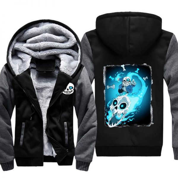 Undertale Jackets - Solid Color Undertale Game Icon Super Cool Fleece Jacket