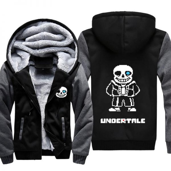 Undertale Jackets - Solid Color Undertale Game Icon Super Cool Fleece Jacket