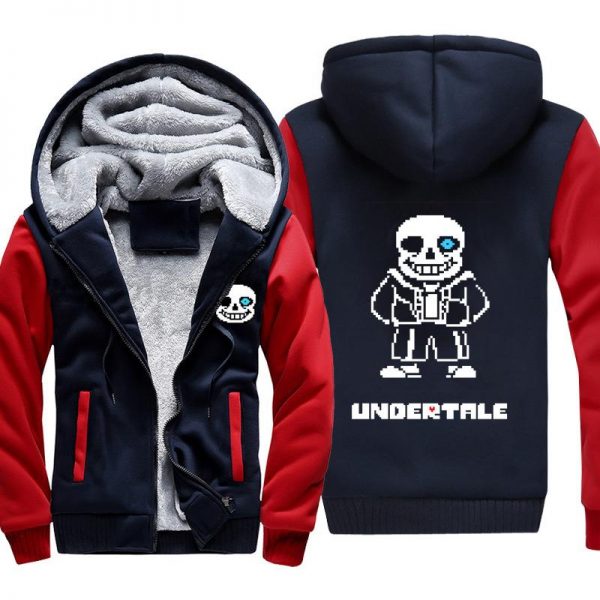 Undertale Jackets - Solid Color Undertale Game Icon Super Cool Fleece Jacket