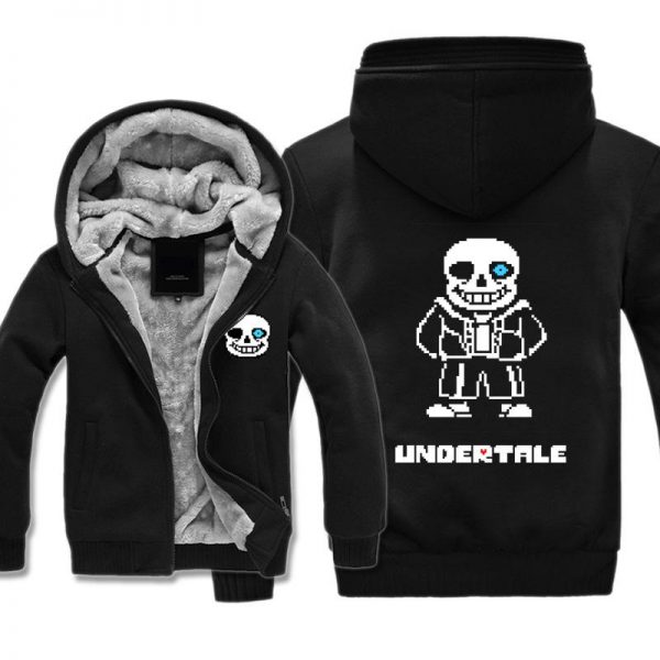 Undertale Jackets - Solid Color Undertale Game Icon Super Cool Fleece Jacket
