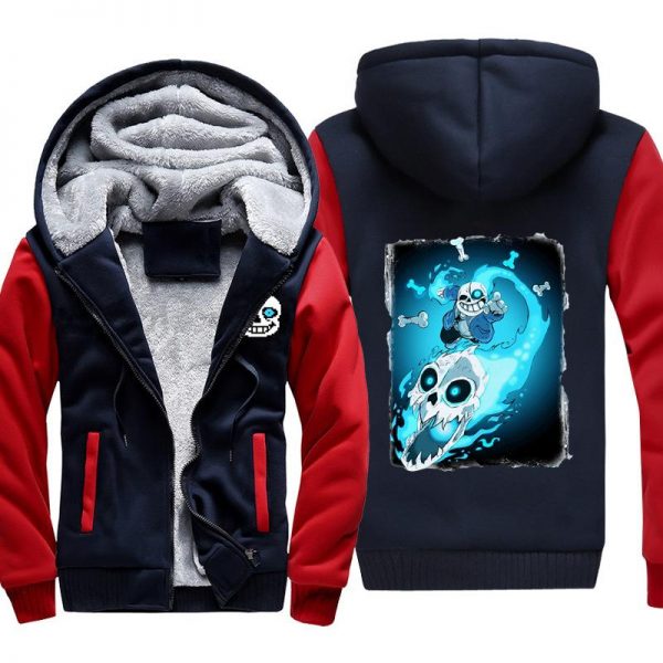 Undertale Jackets - Solid Color Undertale Game Icon Super Cool Fleece Jacket