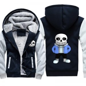 Undertale Jackets - Solid Color Undertale Game LOGO Super Cool Fleece Jacket