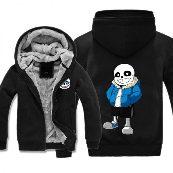 Undertale Jackets - Solid Color Undertale Game Series Character Super Cool Fleece Jacket
