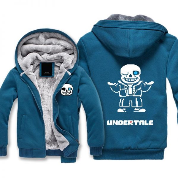 Undertale Jackets - Solid Color Undertale Game Series Icon Super Cool Fleece Jacket
