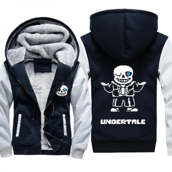 Undertale Jackets - Solid Color Undertale Game Series Icon Super Cool Fleece Jacket