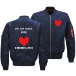 Undertale Jackets - Solid Color Undertale Red Star Flight Suit Super Cool Fleece Jacket