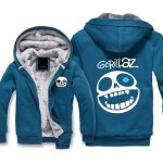 Undertale Jackets - Solid Color Undertale SANS GORILLAZ Super Cool Fleece Jacket