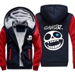 Undertale Jackets - Solid Color Undertale SANS GORILLAZ Super Cool Fleece Jacket