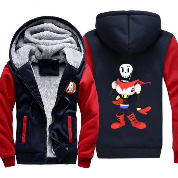 Undertale Jackets - Solid Color Undertale Sans Papyrus Super Cool Fleece Jacket