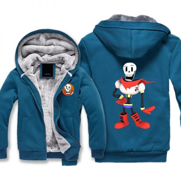 Undertale Jackets - Solid Color Undertale Sans Papyrus Super Cool Fleece Jacket