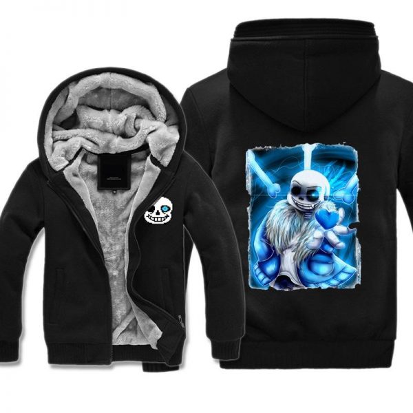 Undertale Jackets - Solid Color Undertale Trial Eye Super Cool Fleece Jacket