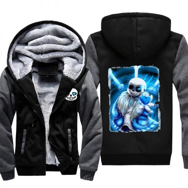 Undertale Jackets - Solid Color Undertale Trial Eye Super Cool Fleece Jacket
