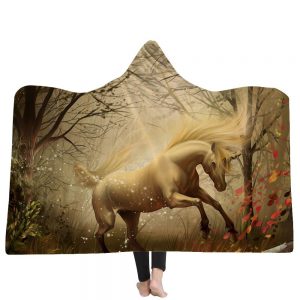 Unicorn Hooded Blankets - Unicorn Series Unicorn The Wizard of Oz Fleece Hooded Blanket