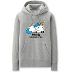 Unicorn Hoodies - Solid Color Super Cute Unicorn Cartoon Style Fleece Hoodie