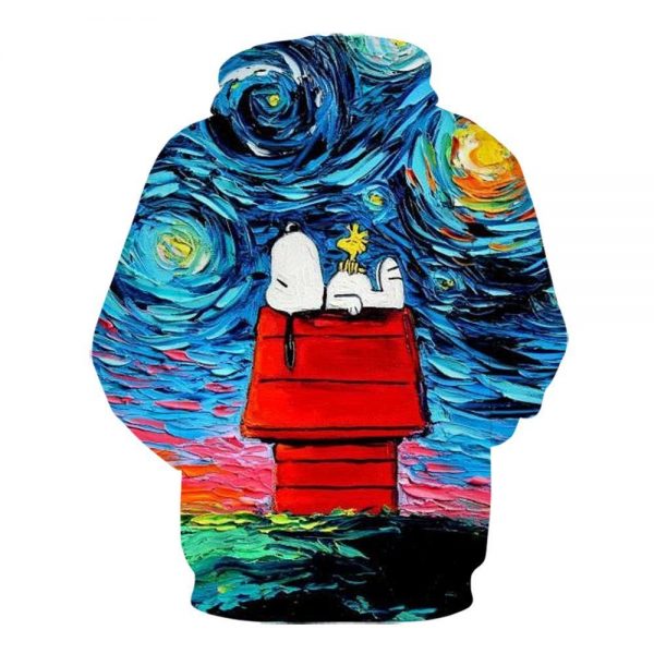 Unisex 3D Prints Snoopy Hoody Pullover Hoodies