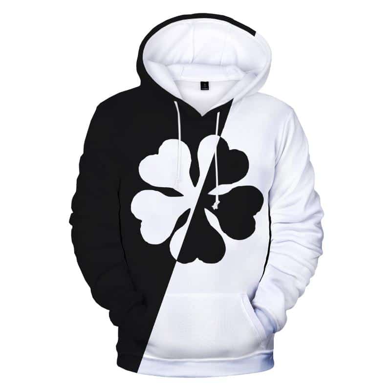 Unisex Black Clover 3D Printed O-Neck Pullover Hoodies