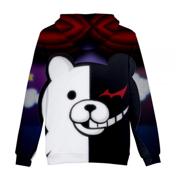 Unisex Colorful 3D Printed Monokuma Harajuku Hoodies