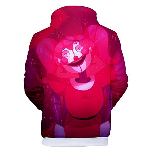 Unisex Five Nights at Freddy Hoodie 3D Print Pullover Cosplay Hooded Sweatshirt Costume for Men Kids