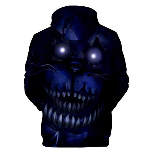 Unisex Five Nights at Freddy Hoodie 3D Print Pullover Cosplay Hooded Sweatshirt Costume for Men Kids
