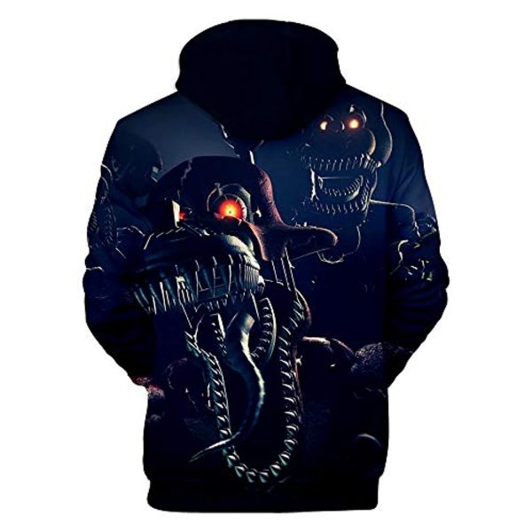 Unisex Five Nights at Freddy Hoodie 3D Print Pullover Cosplay Hooded Sweatshirt Costume for Men Kids