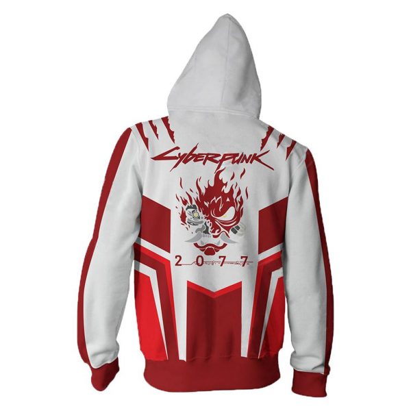Unisex Game Cyberpunk 2077 Zip Up 3D Print Hoodies