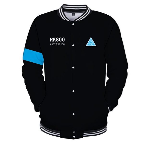 Unisex Jacket Detroit Become Human Kara/RK800 Baseball Uniform Jacket