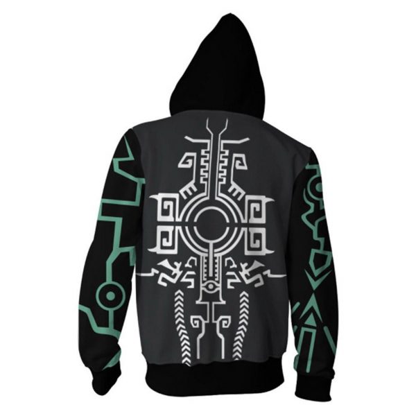 Unisex Midna Hoodies The Legend of Zelda Zip Up 3D Print Jacket Sweatshirt