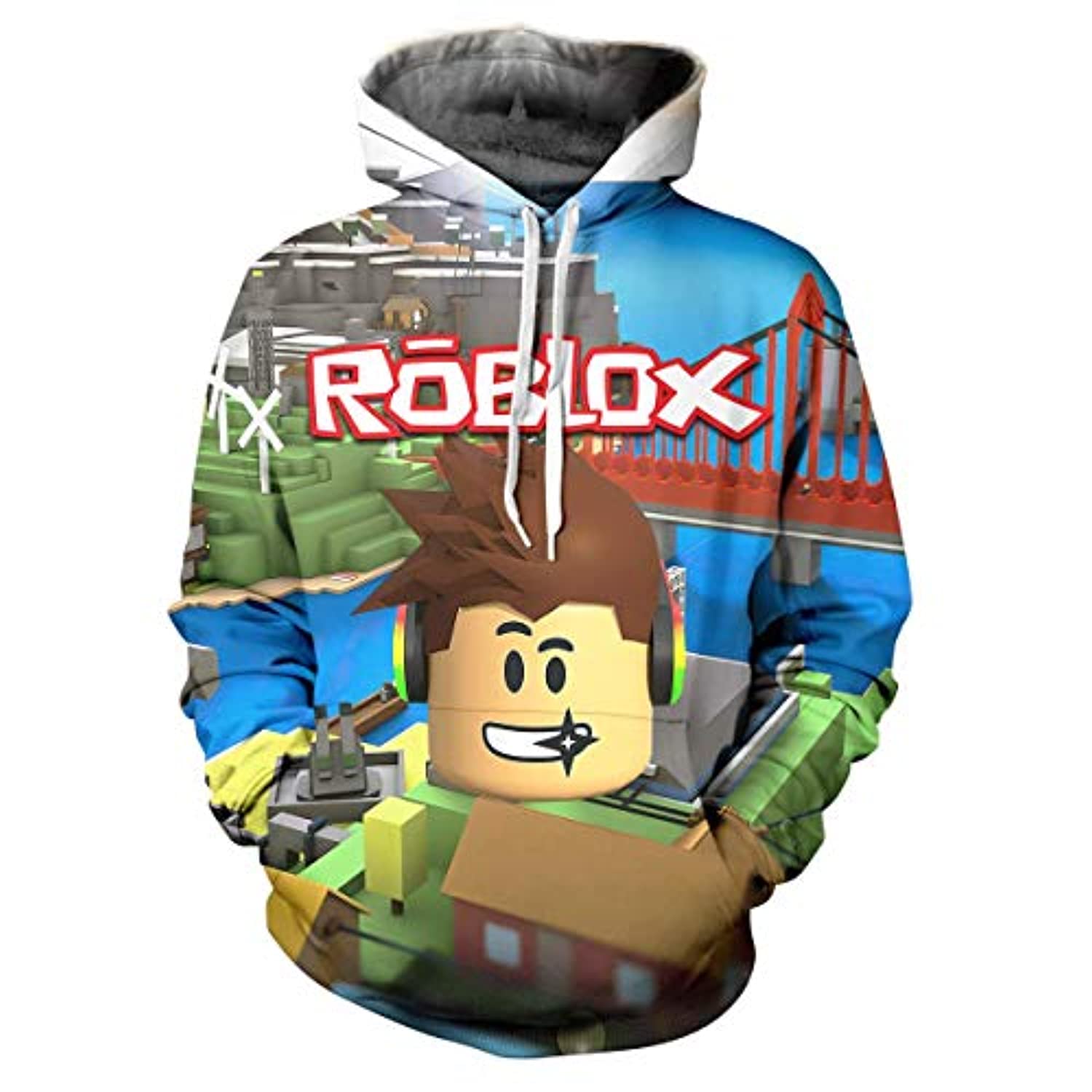 Roblox Hoodie - 3D Print Hooded Pullover For Teens - Anime Hoodie Shop