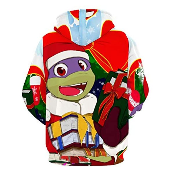 Unisex Teenage Mutant Ninja Turtles Hoodies - Red 3D Print Hooded Pullover Sweatshirt
