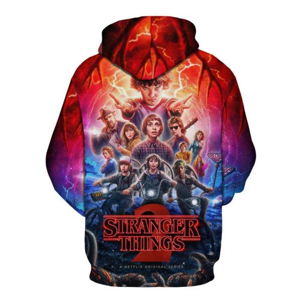 Unisex TV Series Hoodies Stranger Things Season 3 Pullover 3D Print Jacket Sweatshirt