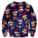 Unisex Ugly Christmas Sweater for Men Women Funny Xmas Pullover Sweatshirt